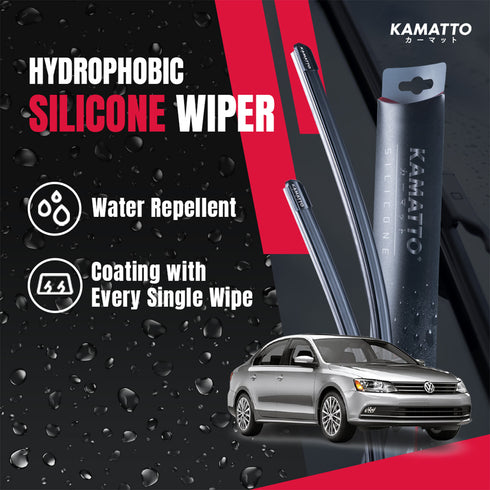 Kamatto Wiper Volkswagen Jetta A6/5C6 (2011-2018) Hydrophobic Silicone Water Repelling Coating