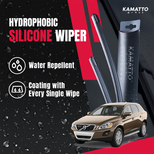 Kamatto Wiper Volvo XC60 T5 (2008-2017) Hydrophobic Silicone Water Repelling Coating