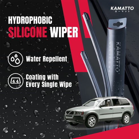 Kamatto Wiper Volvo XC90 (2002-2014) Hydrophobic Silicone Water Repelling Coating