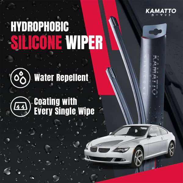Kamatto Wiper BMW 6 Series E63/E64 645Ci (2004-2010) Hydrophobic Silicone Water Repelling Coating