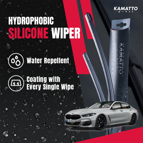 Kamatto Wiper BMW 8 Series Sedan G16 (2019-Present) Hydrophobic Silicone Water Repelling Coating
