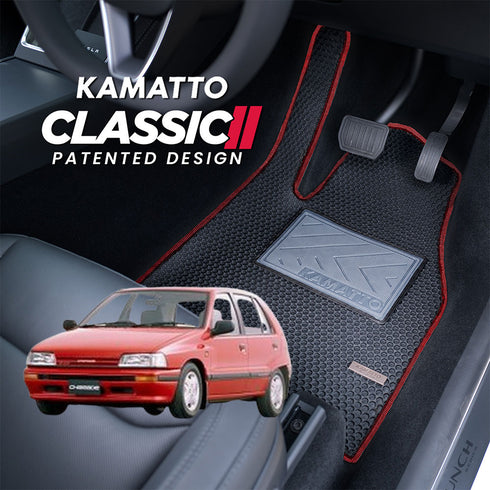 Kamatto Classic Daihatsu Charade G100 5-Door (1987-1993) Car Floor Mat and Carpet