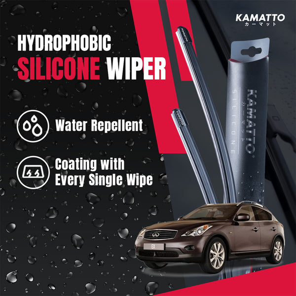 Kamatto Wiper Infiniti EX25 J50 (2007-2013) Hydrophobic Silicone Water Repelling Coating
