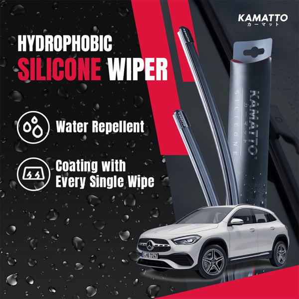Kamatto Wiper Mercedes Benz GLA H247 (2021-Present) Hydrophobic Silicone Water Repelling Coating