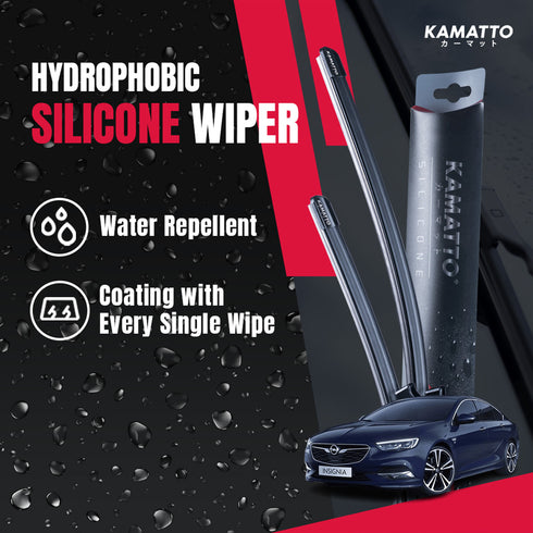 Kamatto Wiper Opel Insignia Grandsport Z18 (2018-Present) Hydrophobic Silicone Water Repelling Coating