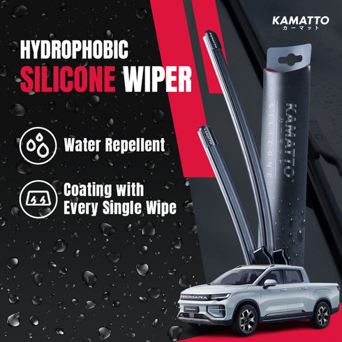 Kamatto Wiper Geely Riddara RD6 EV Double Cab (2022-Present) Hydrophobic Silicone Water Repelling Coating