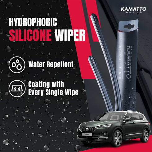 Kamatto Wiper SEAT Tarraco KN2 7-Seater (2018-Present) Hydrophobic Silicone Water Repelling Coating