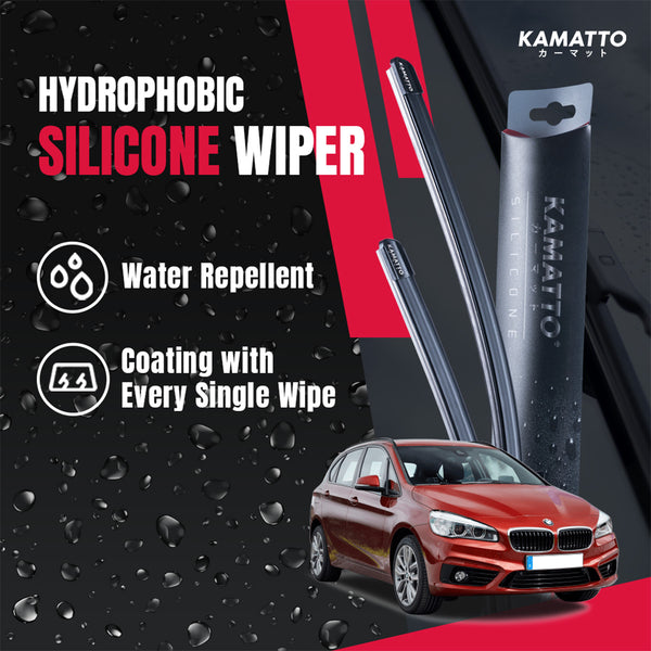 Kamatto Wiper BMW 2 Series F45/F46 (2015-2021) Hydrophobic Silicone Water Repelling Coating