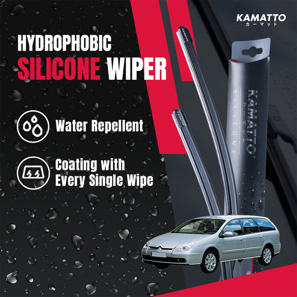 Kamatto Wiper Citroen C5 Estate (2001-2003) Hydrophobic Silicone Water Repelling Coating