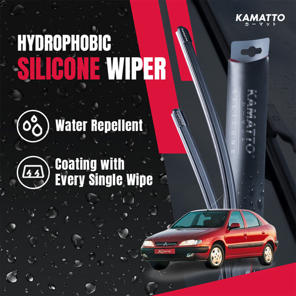 Kamatto Wiper Citroen Xsara N6/N7 (1997-1999) Hydrophobic Silicone Water Repelling Coating