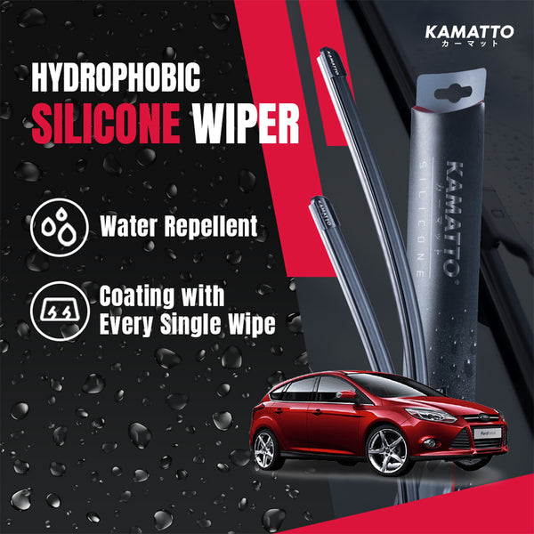 Kamatto Wiper Ford Focus (2011-2019) Hydrophobic Silicone Water Repelling Coating