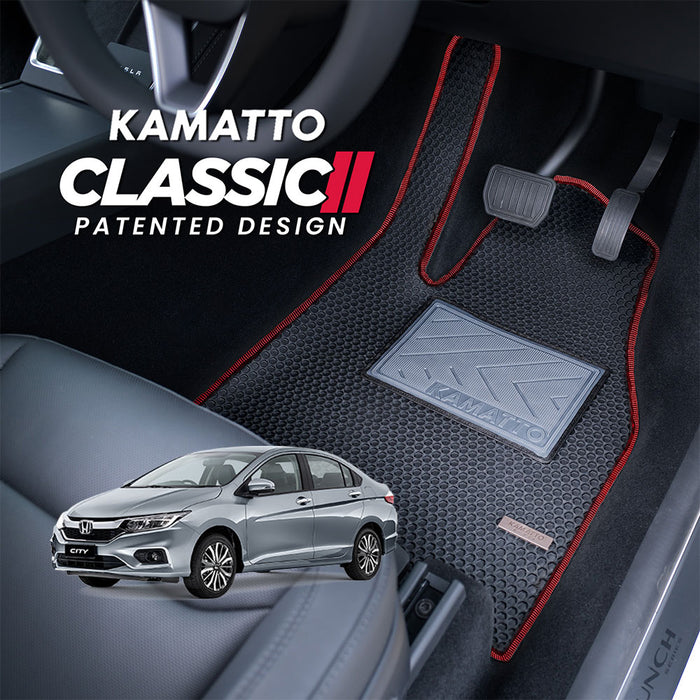 Kamatto Classic Honda City GM6 / T9A (2014-2020) Car Floor Mat and Carpet