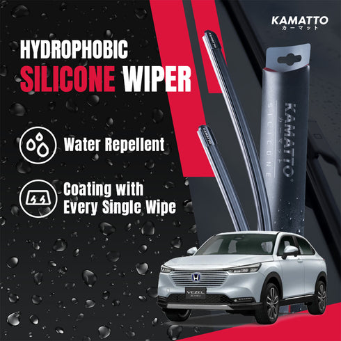 Kamatto Wiper Honda HR-V / HRV (2022-Present) Hydrophobic Silicone Water Repelling Coating