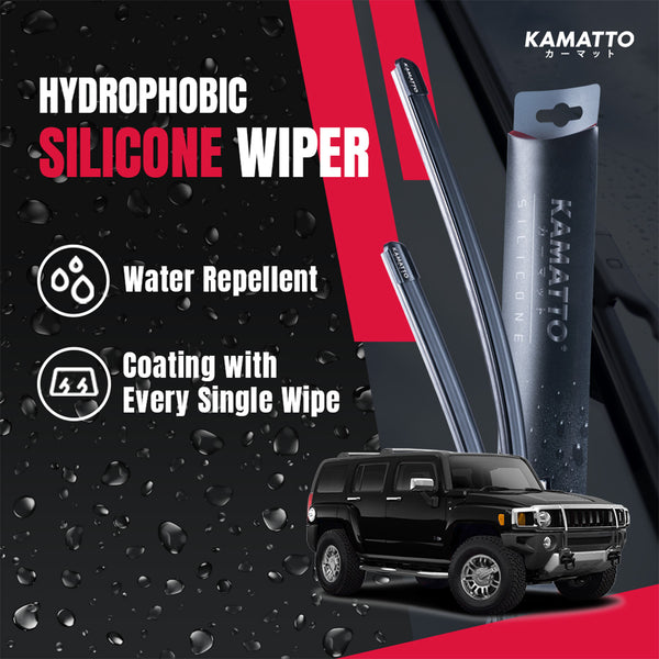 Kamatto Wiper Hummer H3 (2007-2010) Hydrophobic Silicone Water Repelling Coating