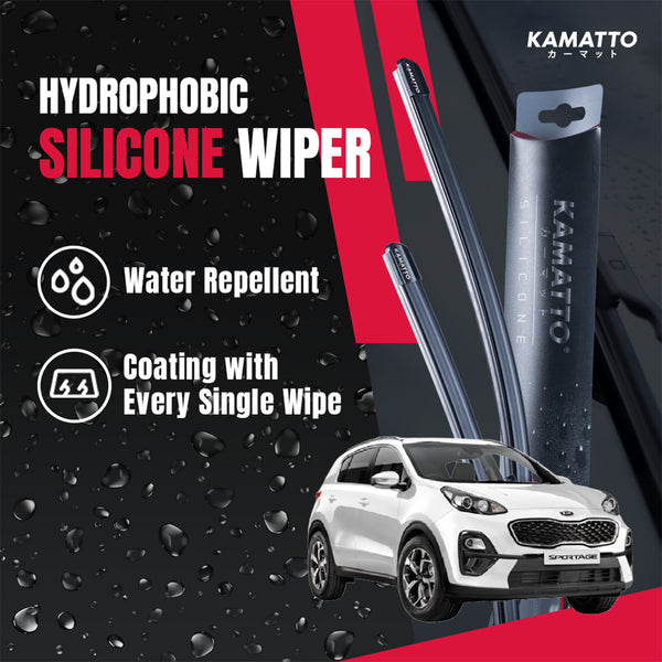 Kamatto Wiper Kia Sportage (2016-2022) Hydrophobic Silicone Water Repelling Coating