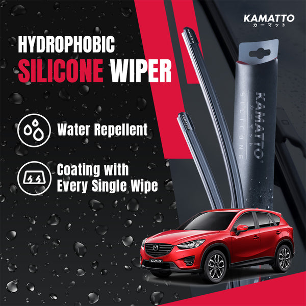 Kamatto Wiper Mazda CX-5 / CX5 (2012-2017) Hydrophobic Silicone Water Repelling Coating