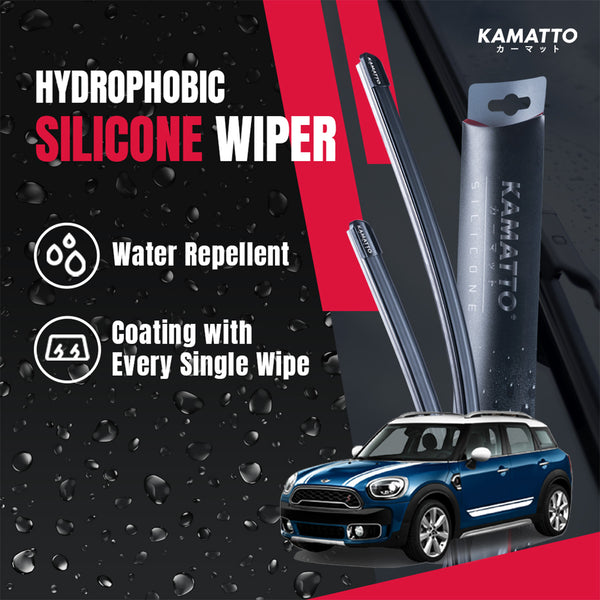 Kamatto Wiper Mini Cooper S Countryman F60 (2017-Present) Hydrophobic Silicone Water Repelling Coating