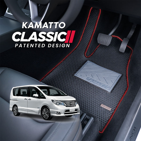 Kamatto Classic Nissan Serena S-Hybrid C26 7-Seater (2013-2018) Car Floor Mat and Carpet