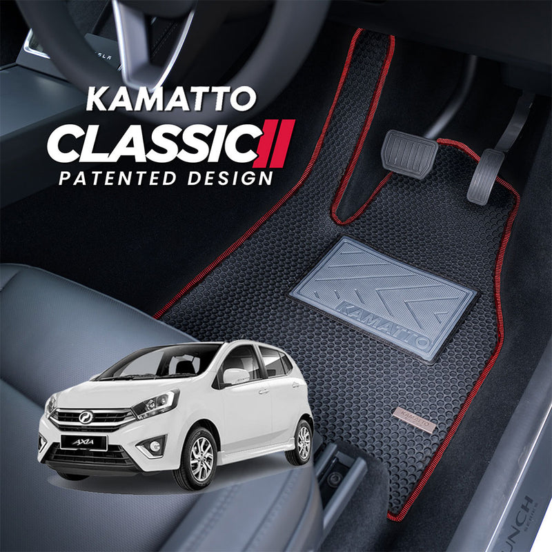 Kamatto Classic Perodua Axia (2014-2022) Car Floor Mat and Carpet