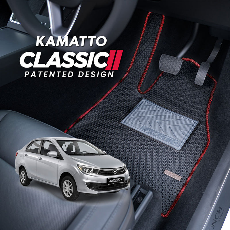 Kamatto Classic Perodua Bezza (2016-Present) Car Floor Mat and Carpet