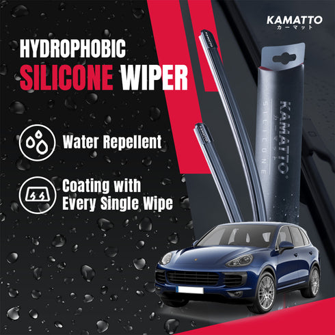 Kamatto Wiper Porsche Cayenne 92A (2011-2018) Hydrophobic Silicone Water Repelling Coating